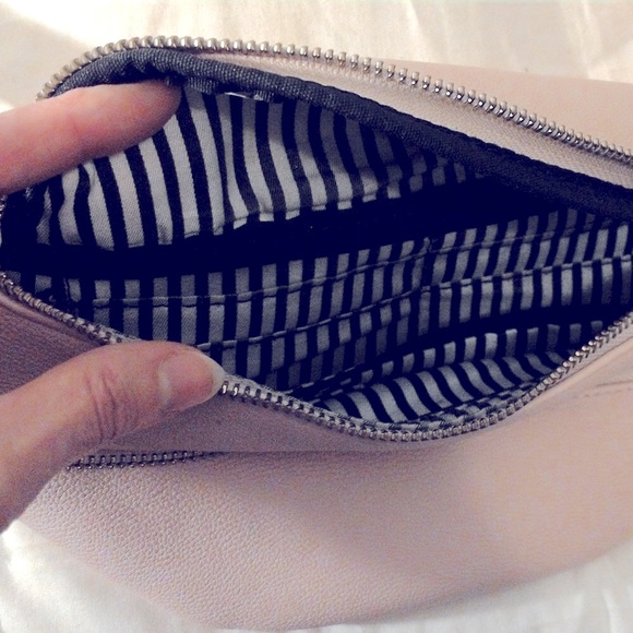 Pink Vegan Leather Crossbody Belt Bag ~ Strawberry Milk, Blush - Picture 2 of 5